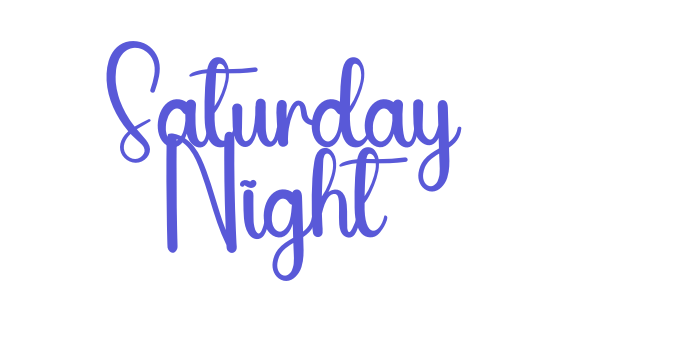 Saturday Night Font