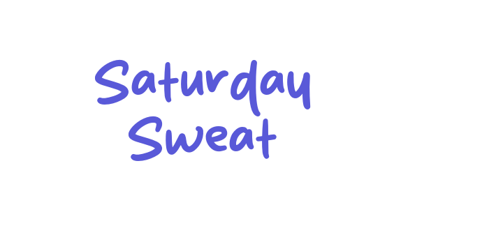 Saturday Sweat Font Download