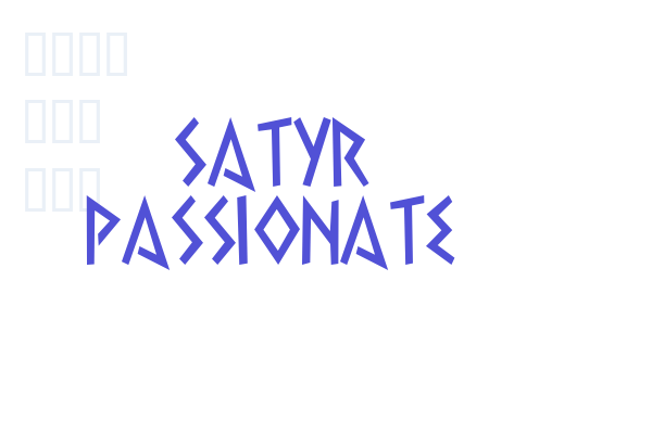 Satyr Passionate Font Download