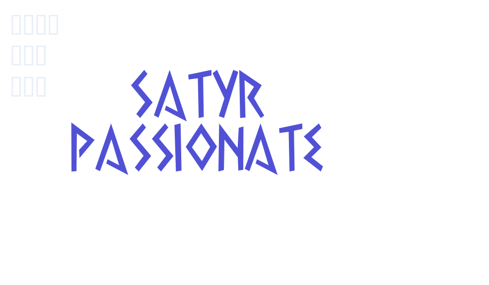 Satyr Passionate-font-download