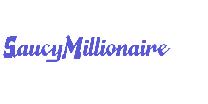 SaucyMillionaire Font Download