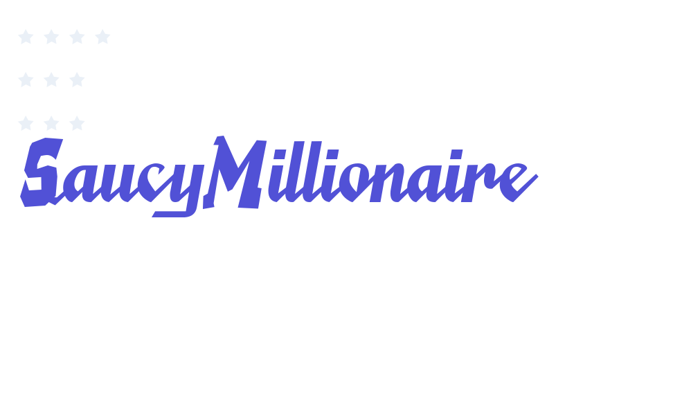 SaucyMillionaire-font-download