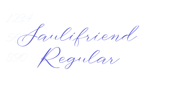 Saulifriend Regular font