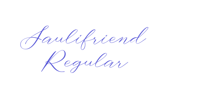 Saulifriend Regular Font Download