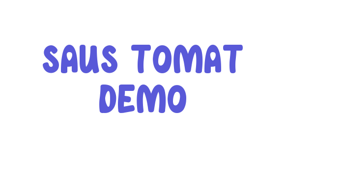 Saus Tomat Demo Font Download