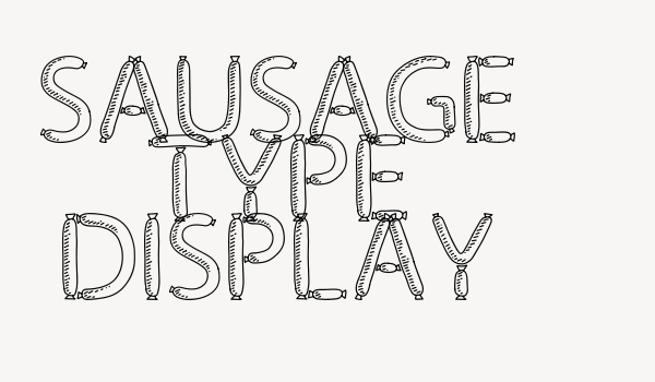 Sausage Type Display Font