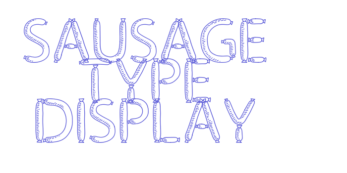 Sausage Type Display Font Download