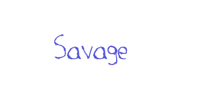 Savage Font Download