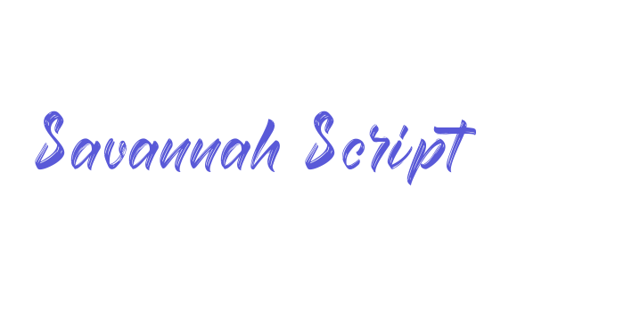 Savannah Script Font Download