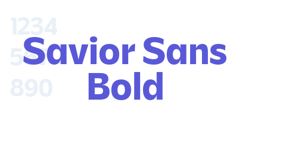 Savior Sans Bold font free