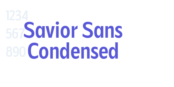 Savior Sans Condensed font free