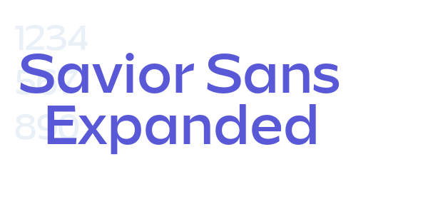 Savior Sans Expanded font free