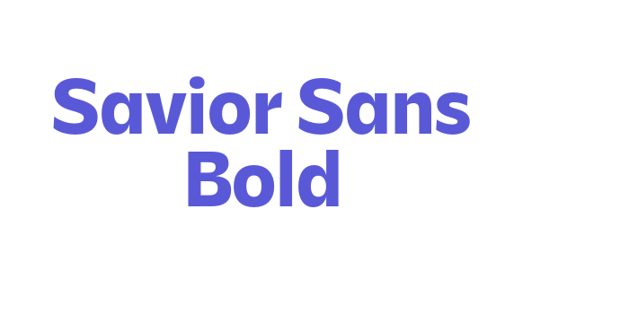 Savior Sans Bold Font Download