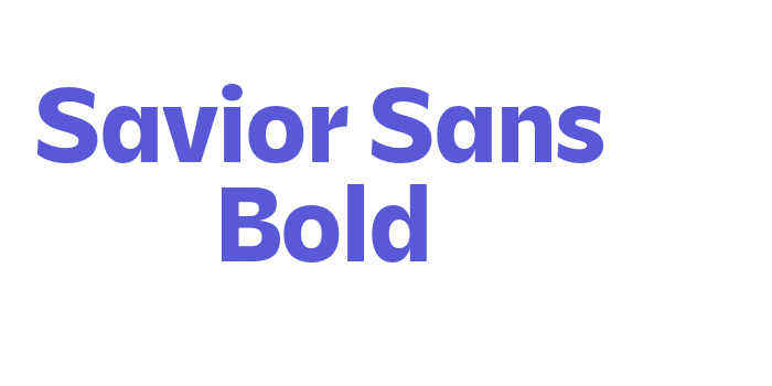 Savior Sans Bold Font