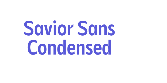 Download Savior Sans Condensed Font