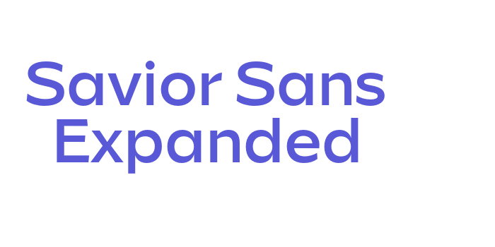 Savior Sans Expanded Font Download