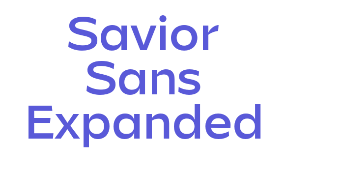 Savior Sans Expanded Font