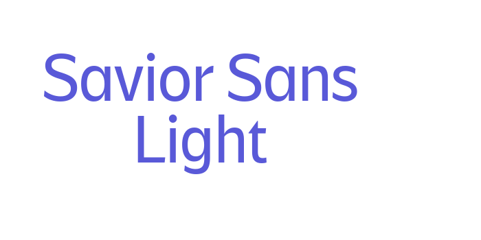 Savior Sans Light Font