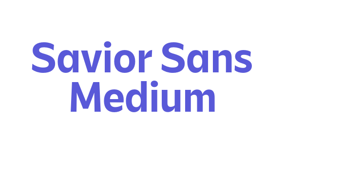 Savior Sans Medium Font Download