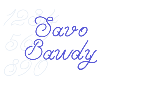 Savo Bawdy Font