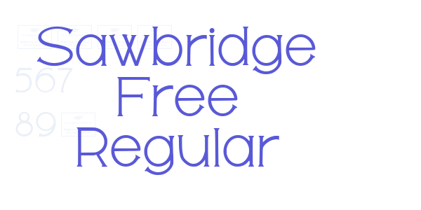 Sawbridge Free Regular font free