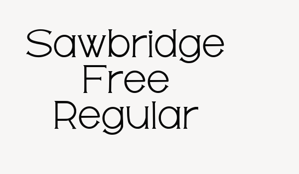 Sawbridge Free Regular Font