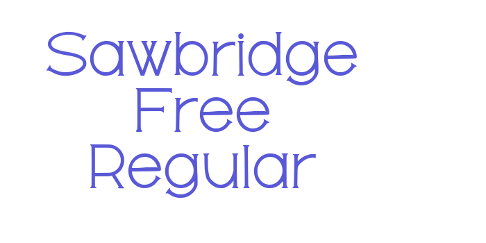 Sawbridge Free Regular Font Download