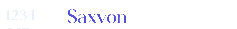 Saxvon-font