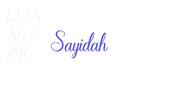 Sayidah font free