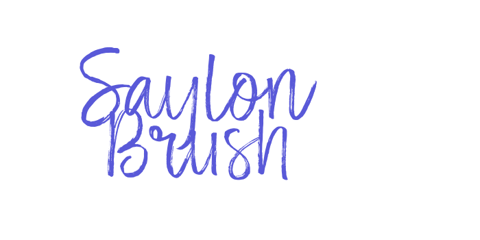 Saylon Brush Font Download