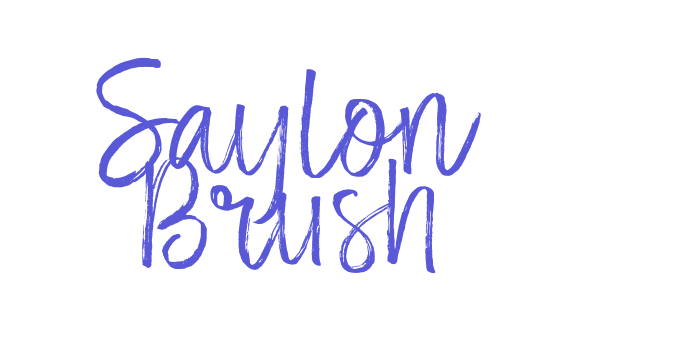 Saylon Brush Font