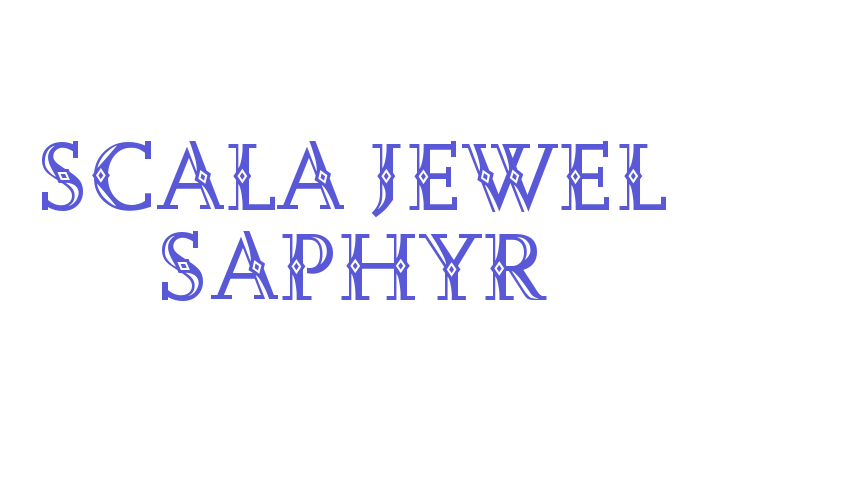 Scala Jewel Saphyr Font