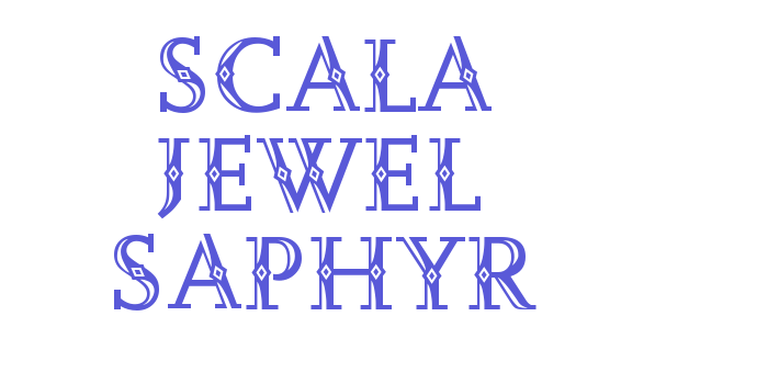 Scala Jewel Saphyr Font