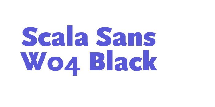 Scala Sans W04 Black Font Download