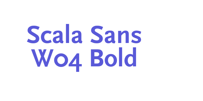 Scala Sans W04 Bold Font Download