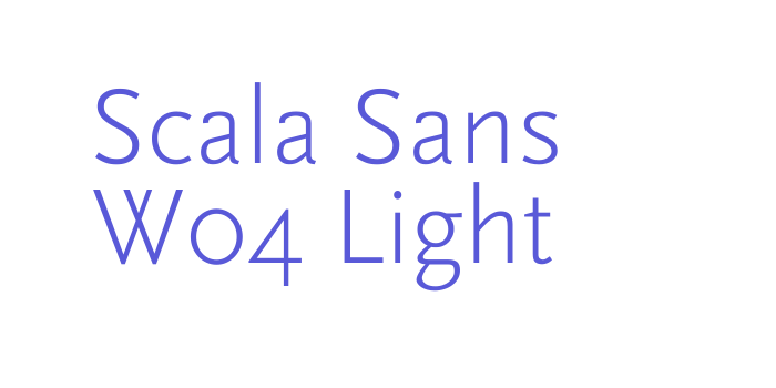 Scala Sans W04 Light Font