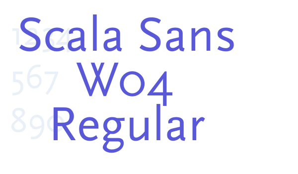 Scala Sans W04 Regular Font