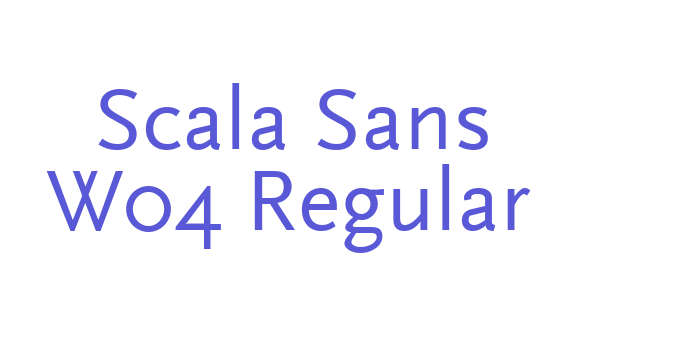 Scala Sans W04 Regular Font Download