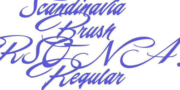 Scandinavia Brush PERSONAL Regular Font