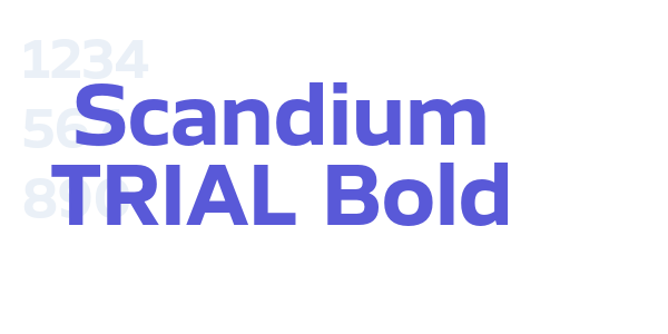 Scandium TRIAL Bold font free