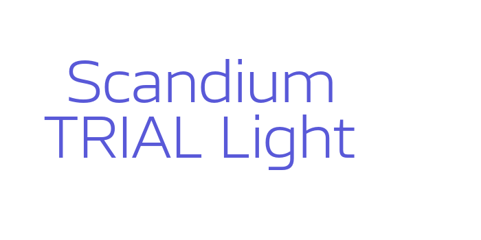 Scandium TRIAL Light Font Download