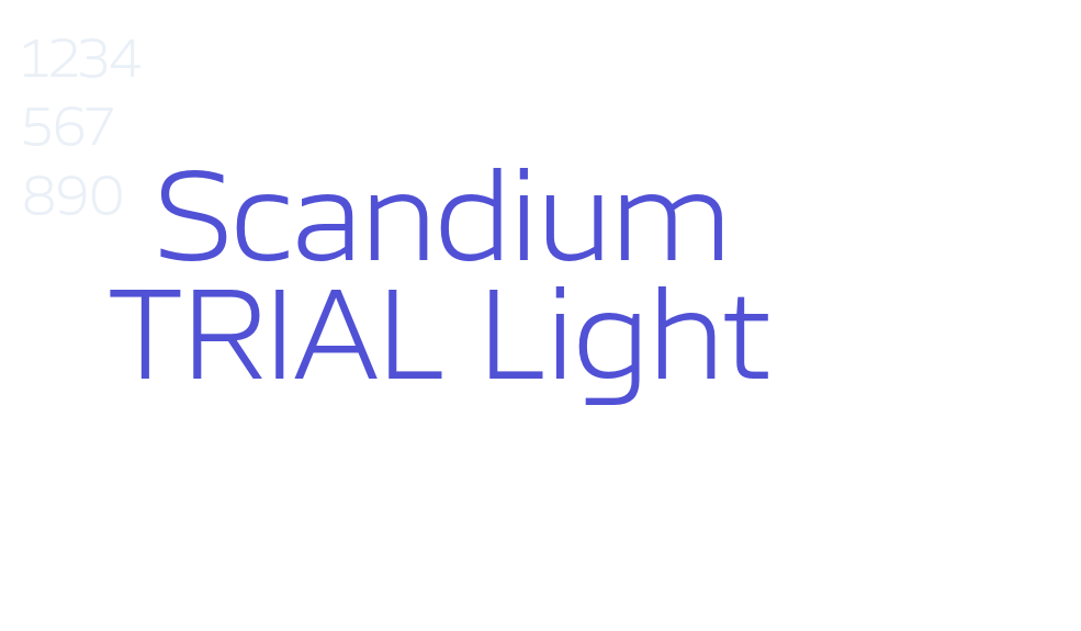 Scandium TRIAL Light-font-download