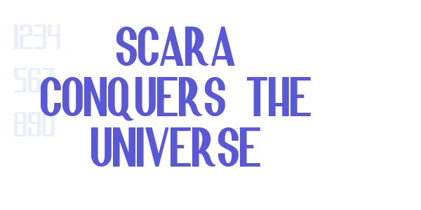 Scara Conquers the Universe font free