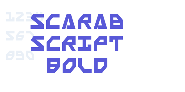 Scarab Script Bold font free