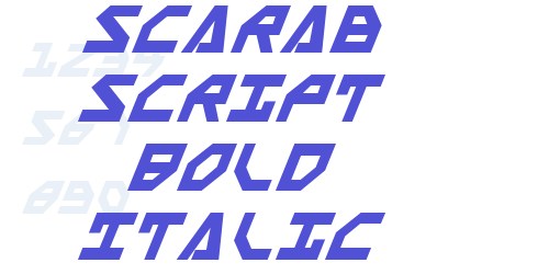 Scarab Script Bold Italic-font-download