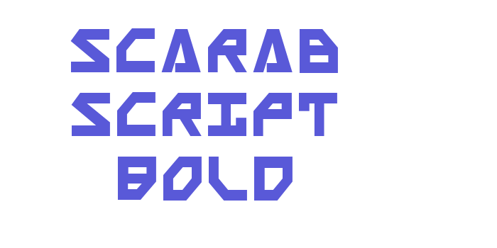 Scarab Script Bold Font