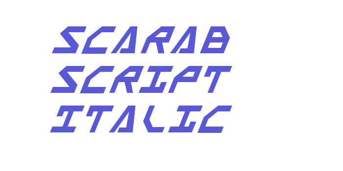 Scarab Script Italic Font Download