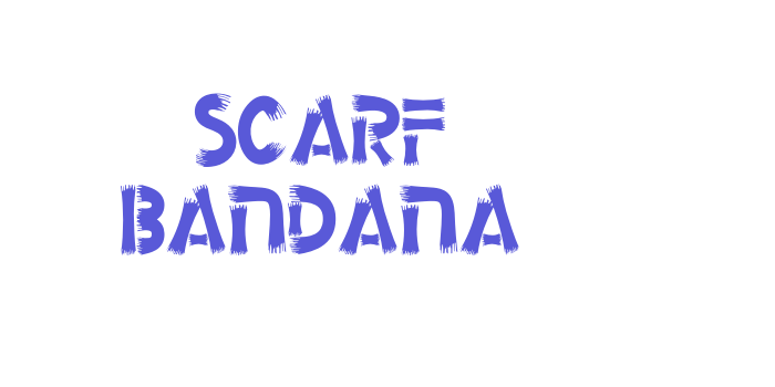 Scarf Bandana Font Download