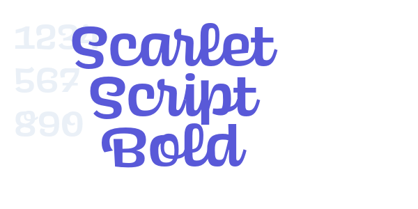 Scarlet Script Bold font free