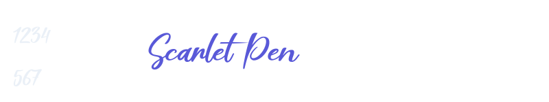 Scarlet Pen-related font